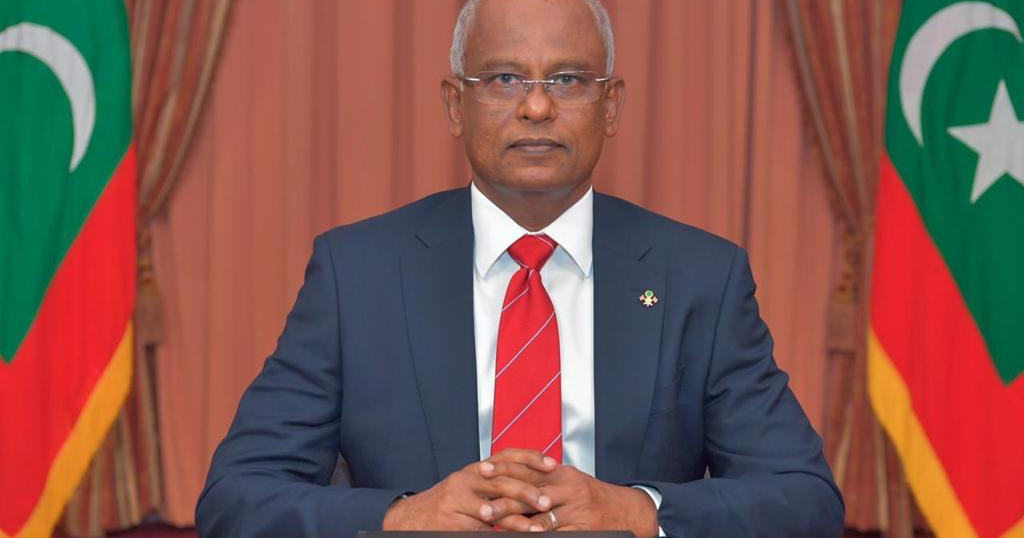 Raees ibrahim mohamed solih maadhamaa gaumaai muhaathabu kuravvanee